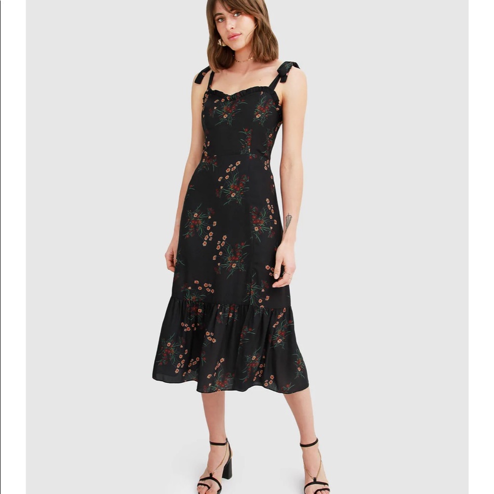 Belle & bloom floral midi dress